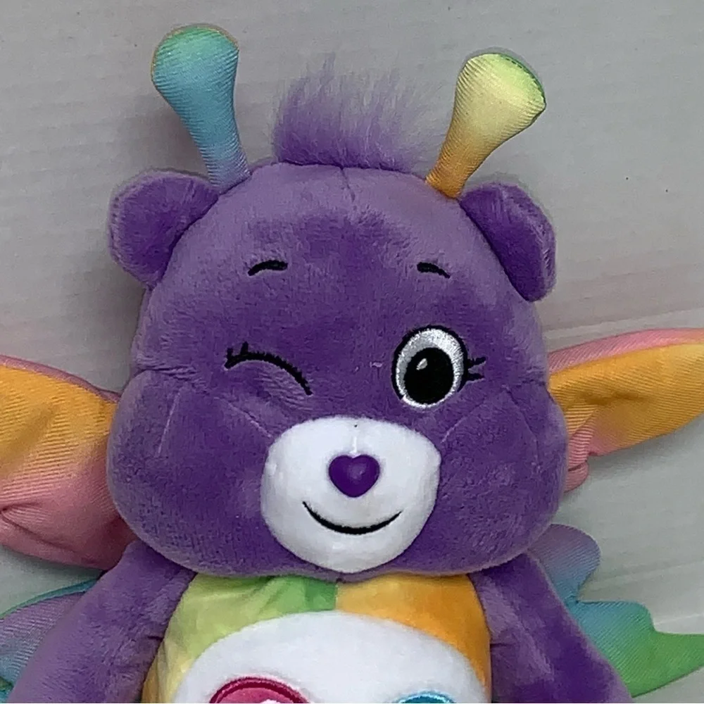 Care Bear Butterfly Share Care Bear Bean Stuffed Animal Plush Doll 9